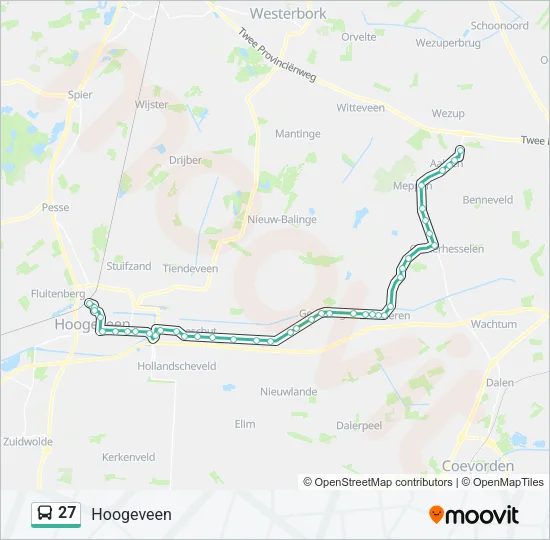 27 Bus Line Map