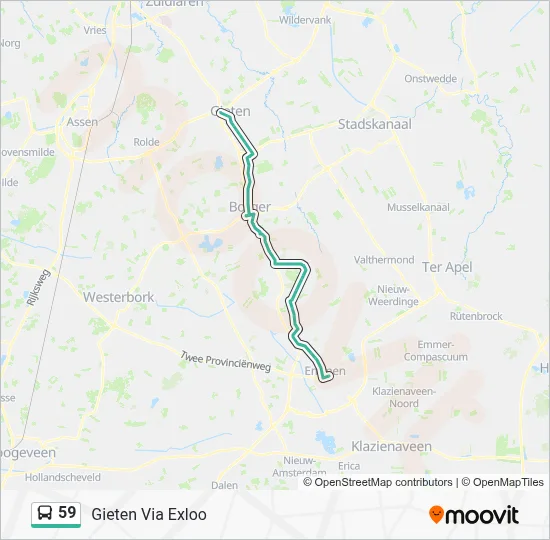 59 Bus Line Map
