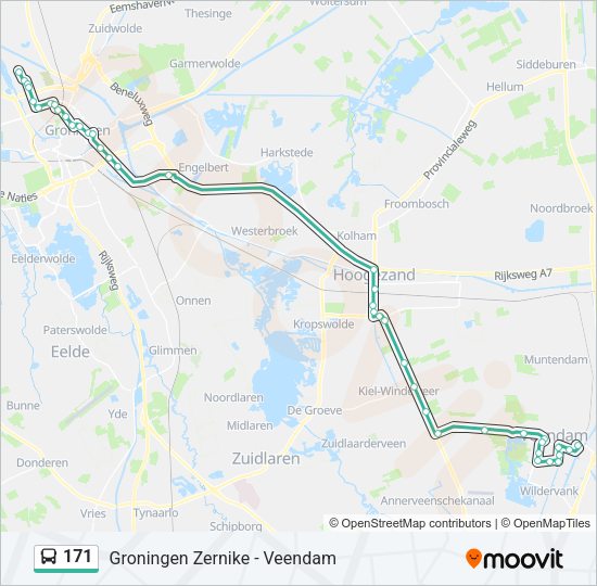 171 Bus Line Map