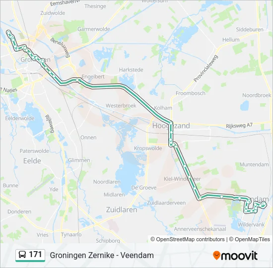 171 Bus Line Map