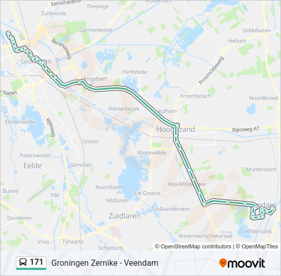 171 Bus Line Map