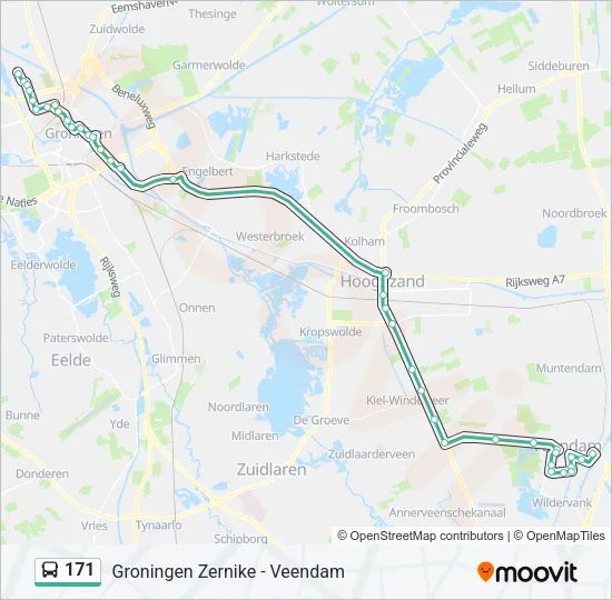171 Bus Line Map