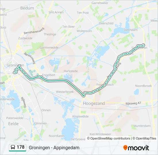 178 Bus Line Map