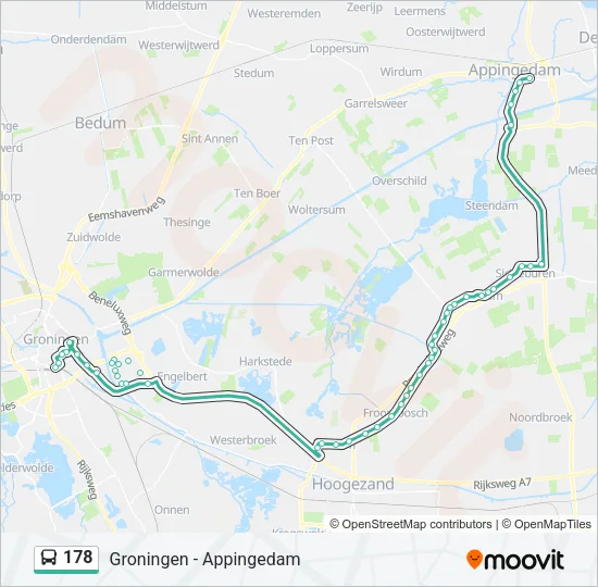 178 Bus Line Map