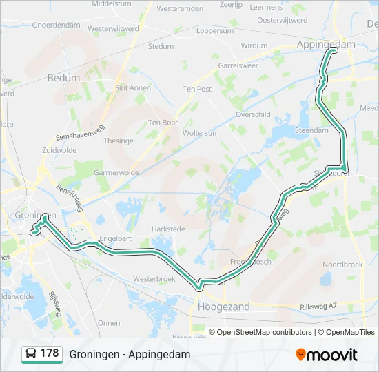 178 Bus Line Map