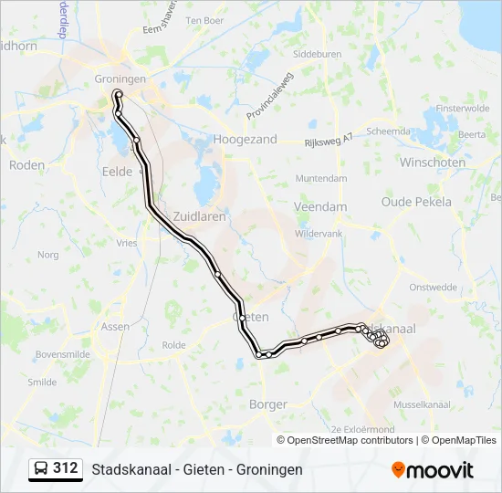 312 Bus Line Map