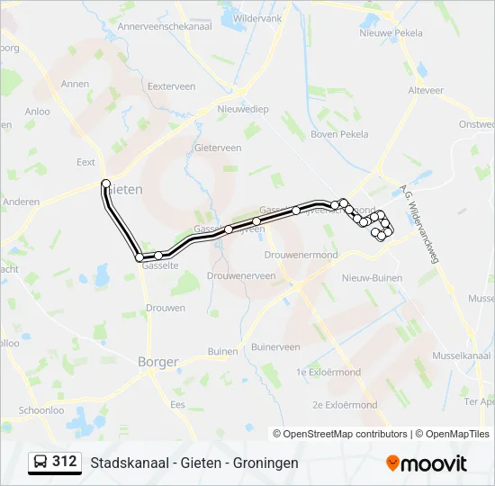 312 Bus Line Map
