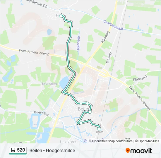 520 Bus Line Map