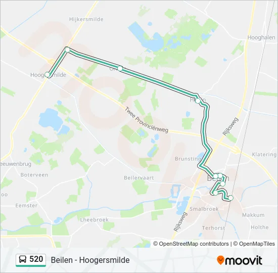 520 Bus Line Map