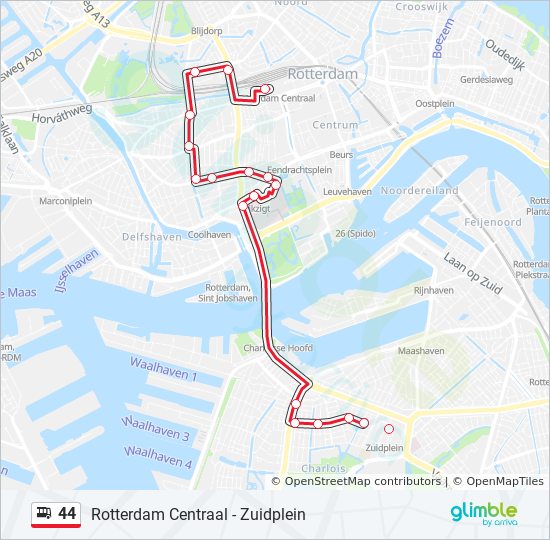 Vliegveld Bomen planten Winkelcentrum 44 Route: Schedules, Stops & Maps - Rotterdam Centraal (Updated)