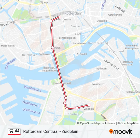 44 Bus Line Map