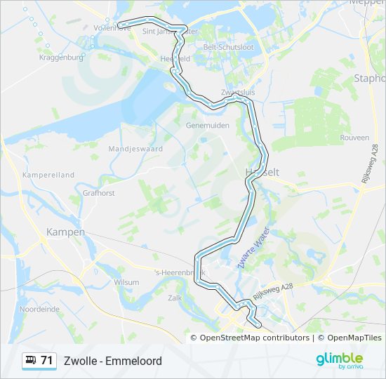 Route: Schedules, & Maps - Zwolle Via Zwartsluis (Updated)