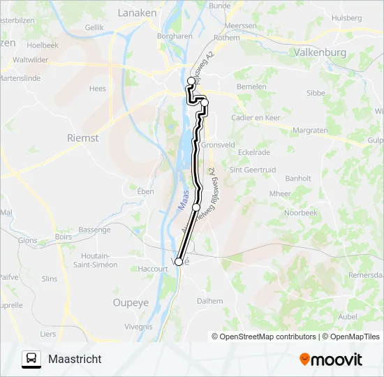 STOPBUS I.P.V. TREIN  Line Map