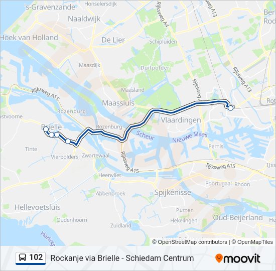 102 Bus Line Map