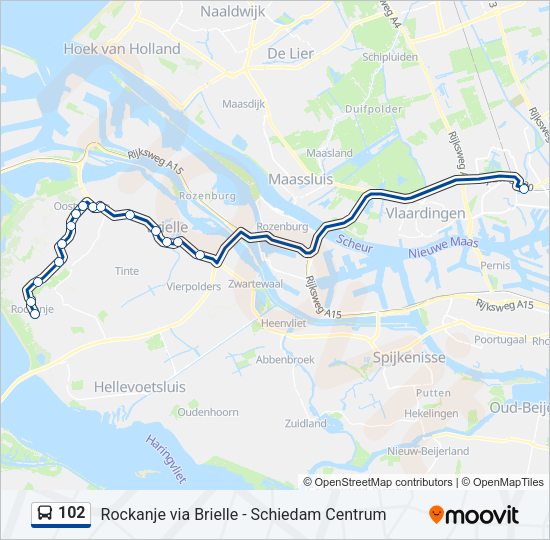 102 Bus Line Map