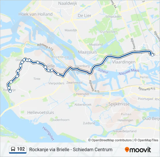 102 Bus Line Map