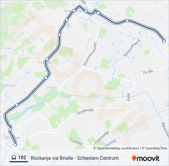 102 Bus Line Map
