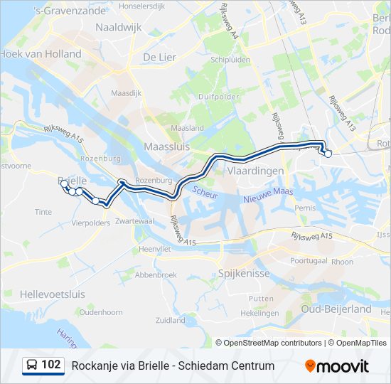 102 Bus Line Map