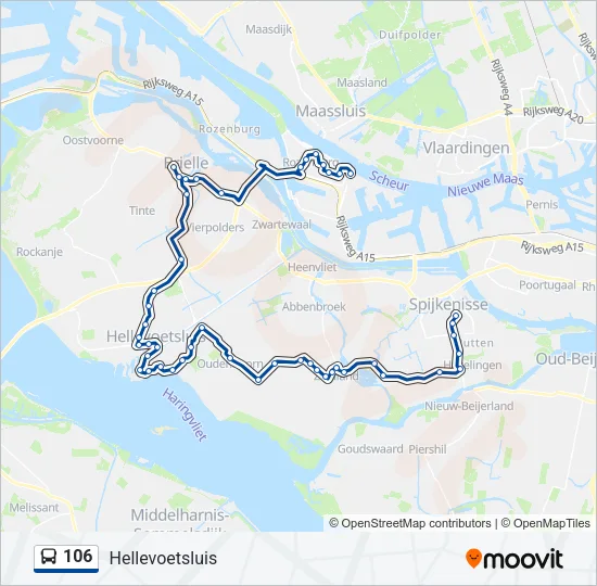 106 Bus Line Map