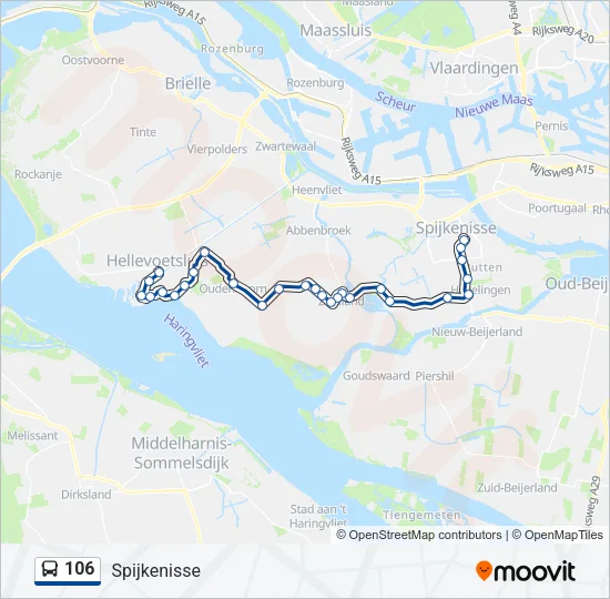 106 Bus Line Map