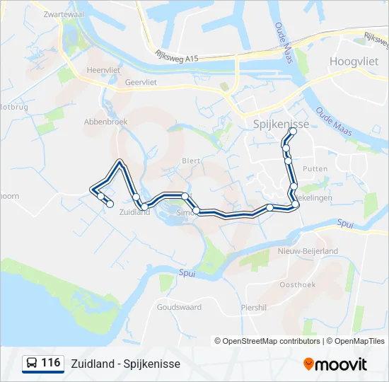 116 Bus Line Map