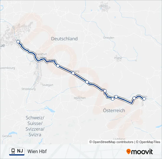 NJ  Line Map