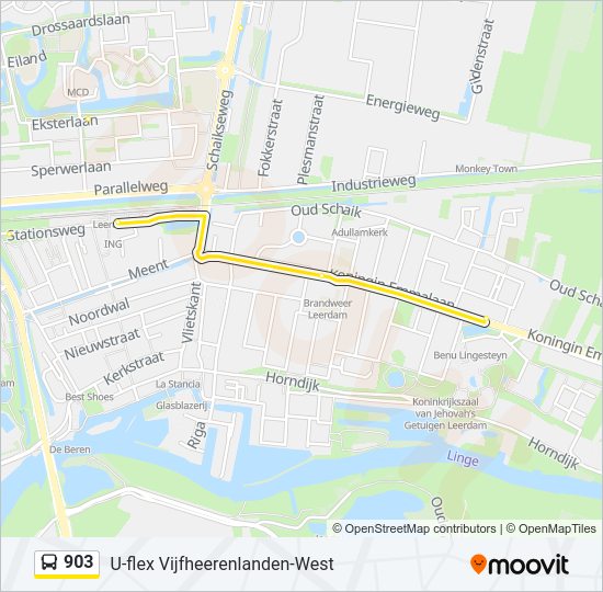 903 Bus Line Map