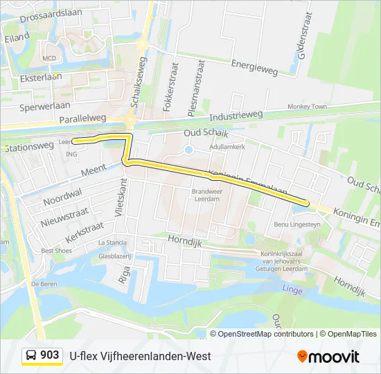 903 Bus Line Map