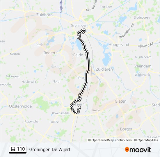 110 Bus Line Map