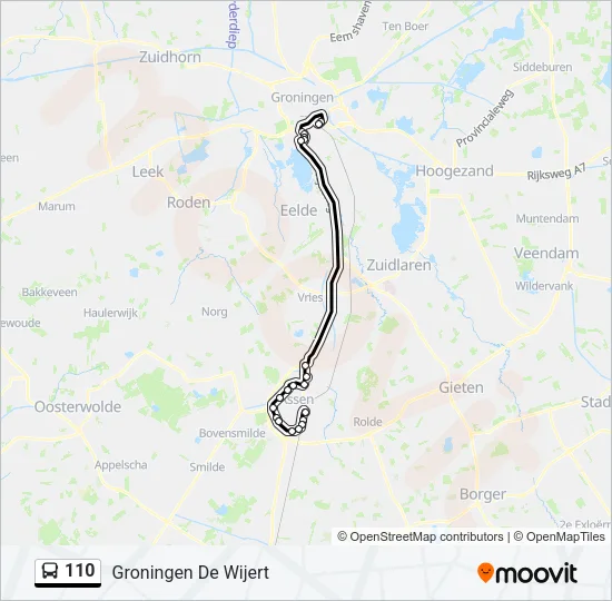 110 Bus Line Map