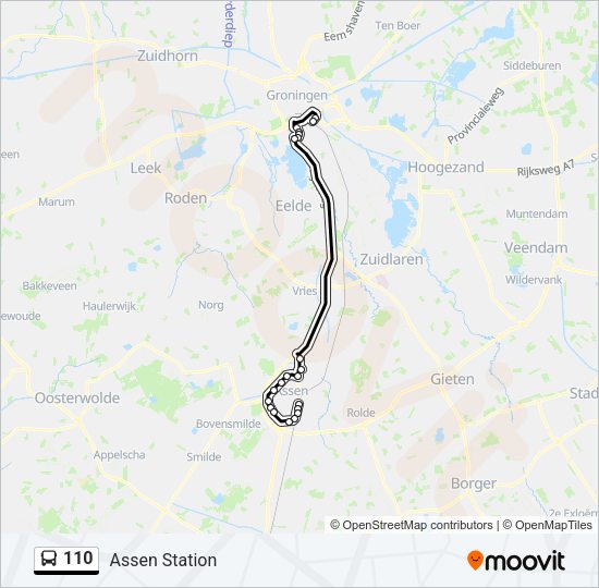 110 Bus Line Map