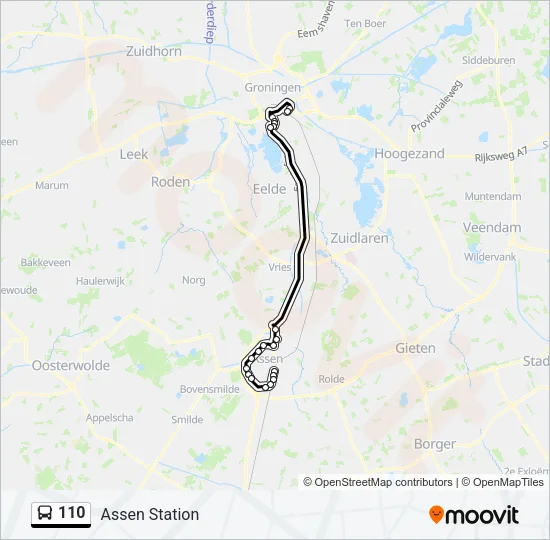 110 Bus Line Map