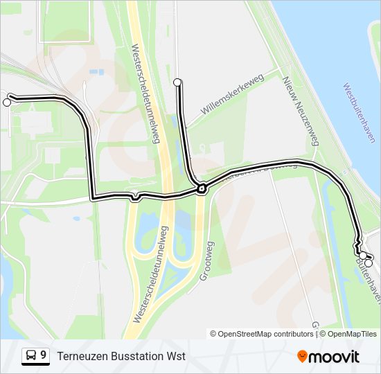 9 Bus Line Map