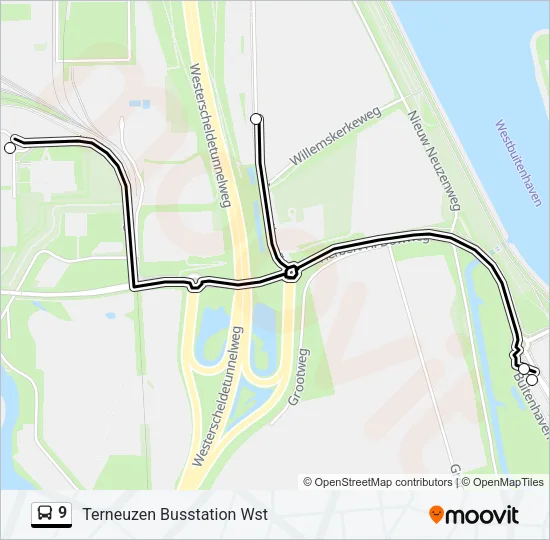 9 Bus Line Map
