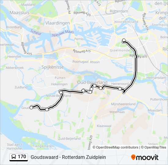 170 Bus Line Map