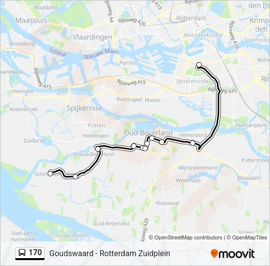 170 Bus Line Map