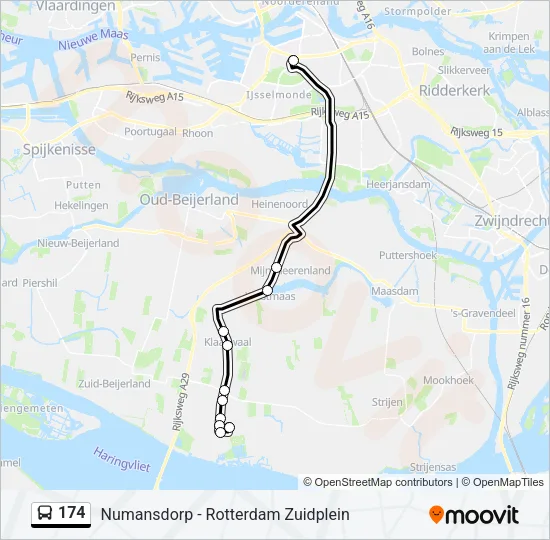 174 Bus Line Map
