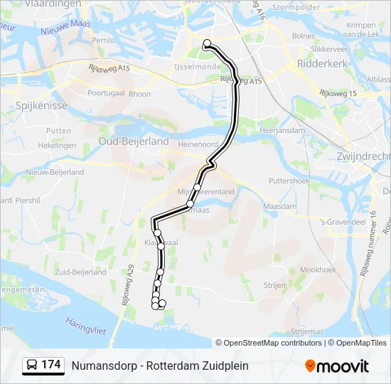 174 Bus Line Map