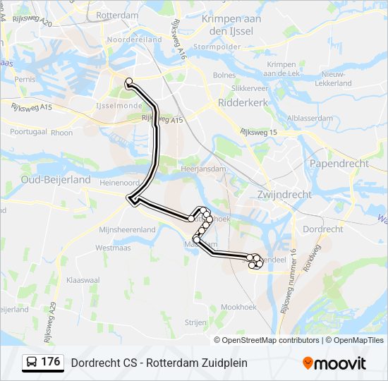 176 Bus Line Map