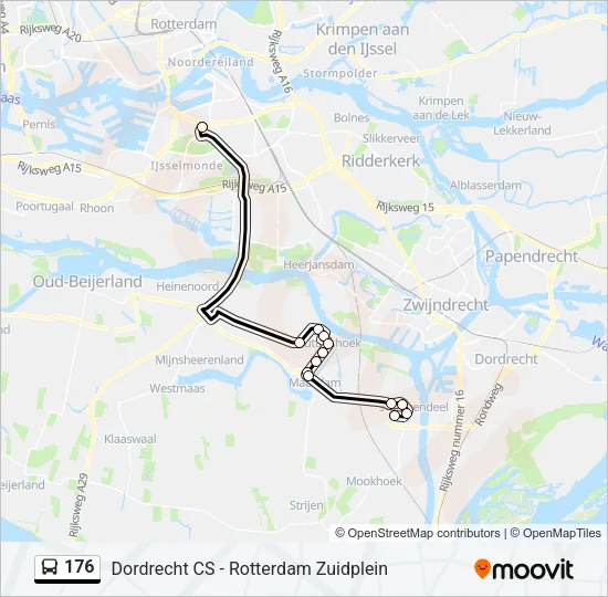 176 Bus Line Map