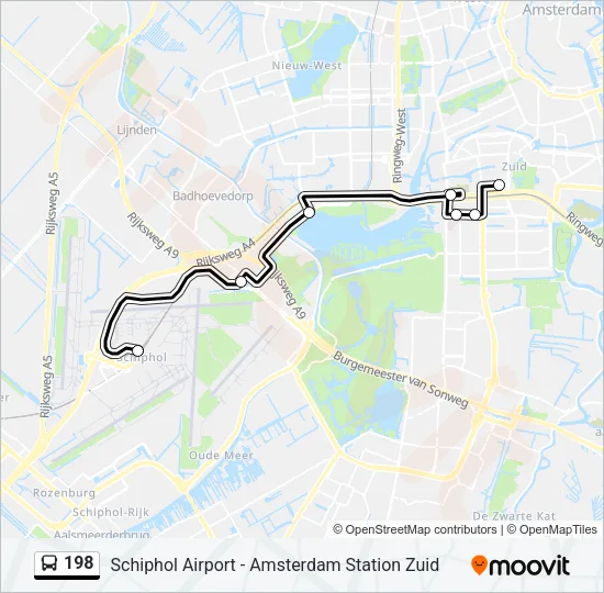 198 Bus Line Map