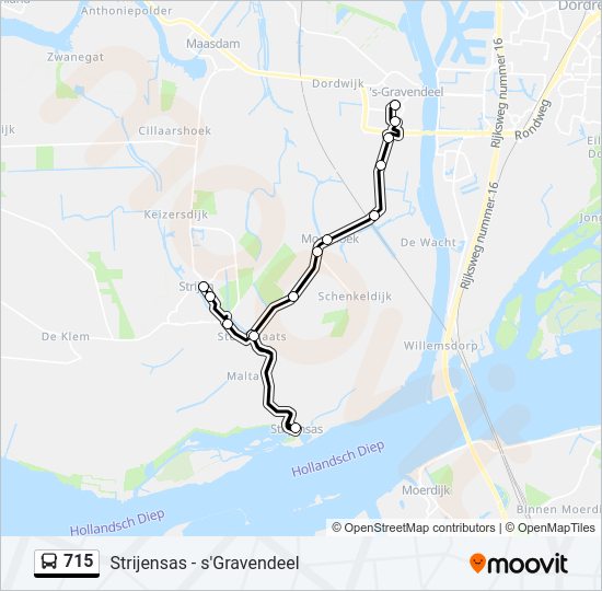 715 Bus Line Map