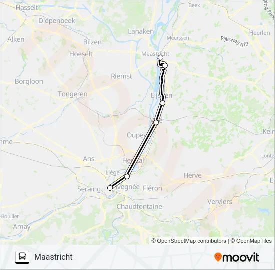 STOPBUS I.P.V. TREIN  Line Map