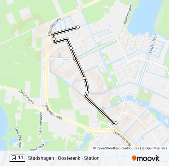 11 Bus Line Map