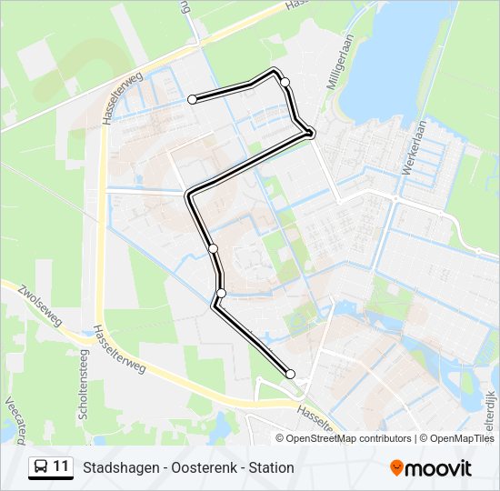 11 Bus Line Map