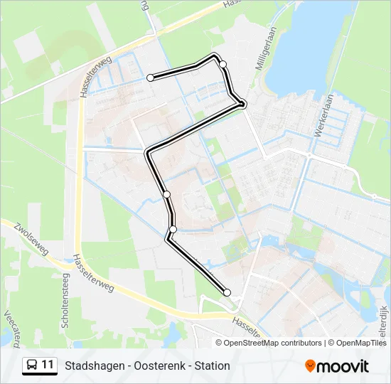 11 Bus Line Map