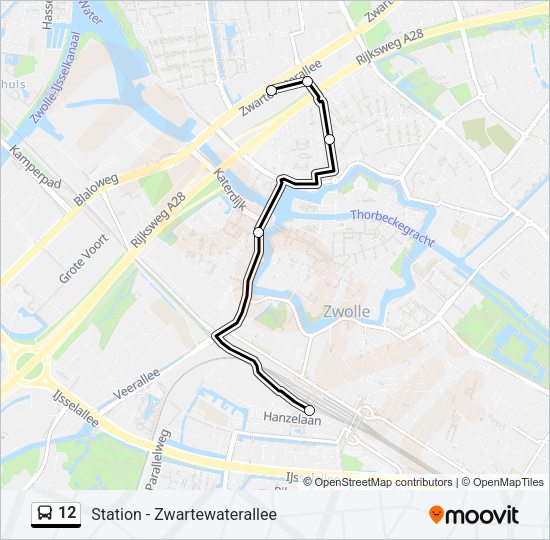 12 Bus Line Map