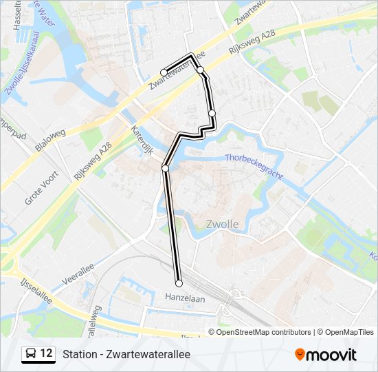 12 Bus Line Map