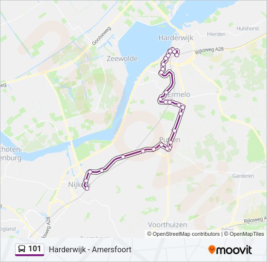 101 Bus Line Map