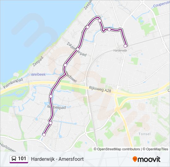 101 Bus Line Map